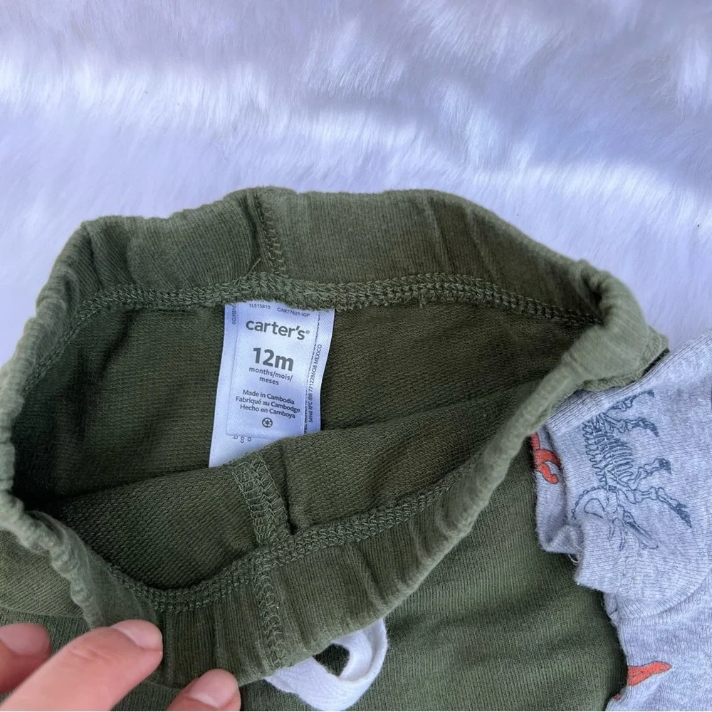 Carter's Kids' 3 Piece  Dinosaur Size‎ 12 Months